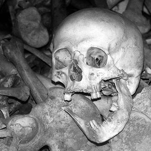 DSC 3292 bearbeitet klein B&W,  Beinhaus von DouaumontFrankreich