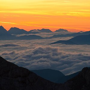38 Wolkenmeer im Morgenrot