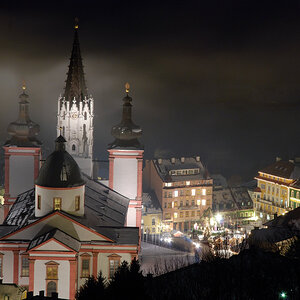 Mariazell bei Nacht Advent