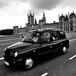 taxi unscharf
