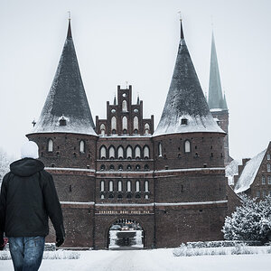 Neuschnee am Holstentor
D200, 18-70mm