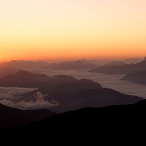 Sonnenaufgang, 2400 m