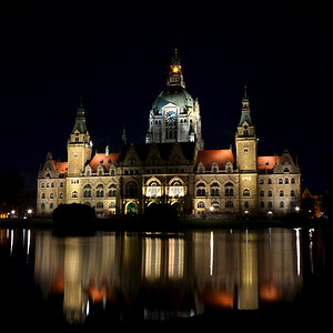 Rathaus Hannover bei Nacht