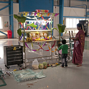 Pooja Altar im Plating Workshop