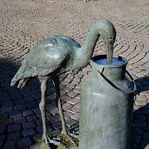 Ein Denkmal auf dem Gelände
der alten Meierei in Eggebek