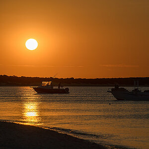 sonnenuntergang in monkey mia