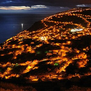 Arco de Calheta bei Nacht