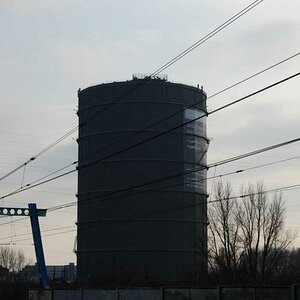 Der Gasometer, (früher) gefüllt mit geballter Energie.