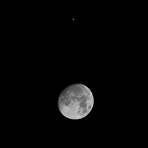 Mond und Jupiter
