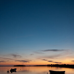 Abendstimmung in Orth auf Fehmarn.