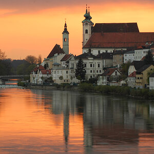 Steyr, Sonnenuntergang