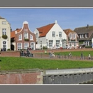 Historischer Fischerhafen Greetsiel Panorama 800