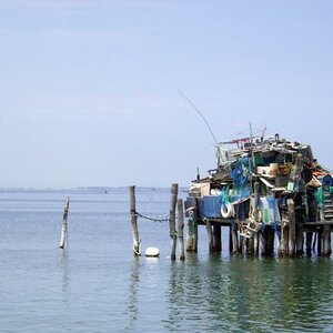 Venezianische Angelhütte