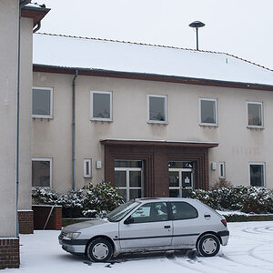 Altes Rathaus Obertha lim Winter
