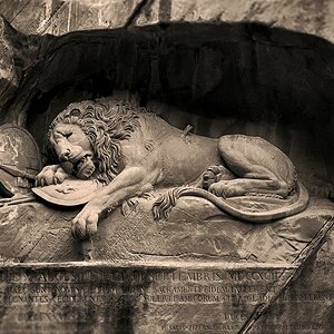 The Lion Monument in Lucerne