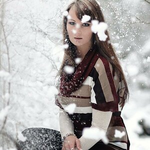 Cindy im Schnee!