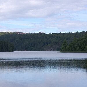 See Gjersjøen an der alten E18 (Gamle Mossevei)