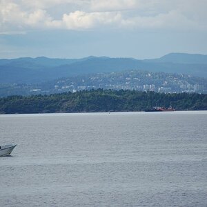 Blick auf Oslo mit der Insel Malmøya im Vordergrund