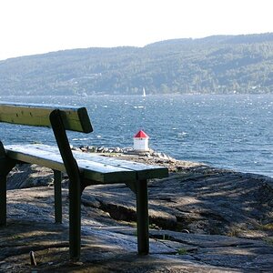 Die andere Bank am Fjord - Drøbak
