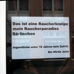 Rauchen klein