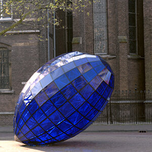 Glaskunstwerk in Delft