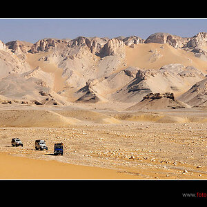 Unterwegs in der Weissen Wüste
