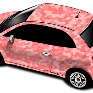 Fiat 500 TPM - The Pink Menace, Design by DAL