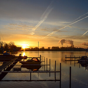 Sonnenaufgang am Spandauer See