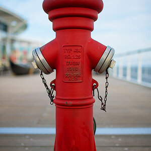 Hydrant-Modell auf der Seebrücke Heringsdorf