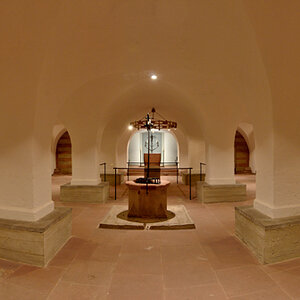 Panorama obere Krypta Würzburger Dom