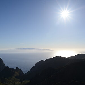 Teno-Gebirge, Blick zur Insel La Gomera