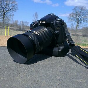 Meine Nikon D80 mit dem Nikon 70-210 mm Objektiv