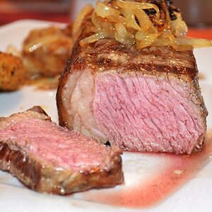 Steak im Anschnitt