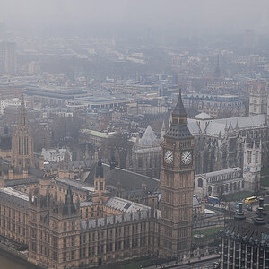 Aus London Eye
House of Parliament
Big Ben
mit Westminster Abbey
Ausblick Westminster