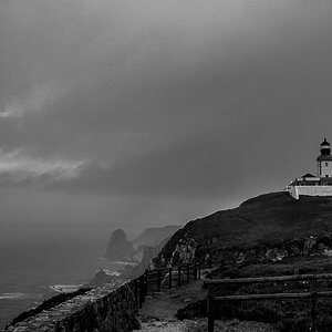 Leuchtturm bei schlechtem Wetter
S/W
Cabo de Roca