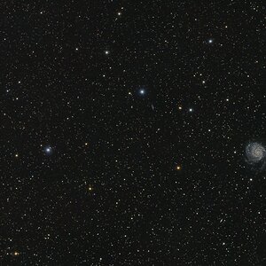 M101 Die Feuerrad-Galaxie vom 3. auf 4.5.2013. 23 Lights à 3:30 Minuten.