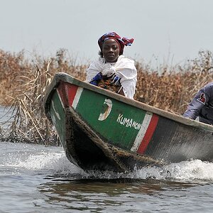 Boot bei Ganvie 7033