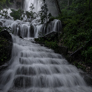 Uracher Wasserfall Hochwasser 006