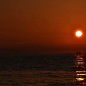 Dem Sonnenuntergang entgegen