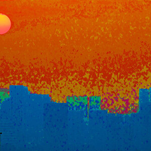 Singapore Downtown (Solarisation)