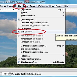GIMP Bild  verkleinern 01