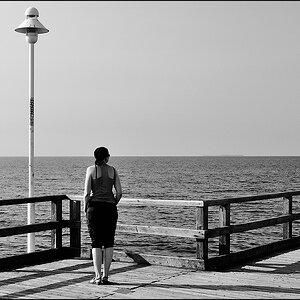 Horizont im Blick-Seebrücke Usedom