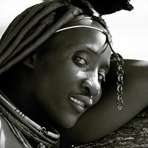 Himba Frau bw
Besuch eines Himba Dorfes. Abseits der Touristen Route