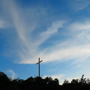 Himmel über dem Kloster Lluc