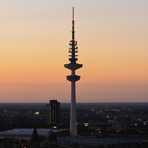 Hamburg Michel Sonnenuntergang