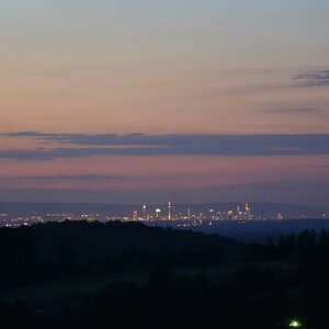 Frankfurt von Frankenhausen (ist der erste Berg im Odenwald) aus fotografiert!