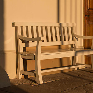 bank abendlicht