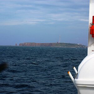 Helgoland in sicht von der MS Helgoland aus Wilhelmshaven gesehen