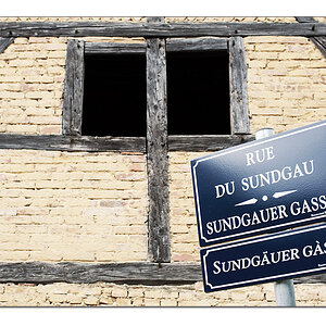 Schild vor gelb