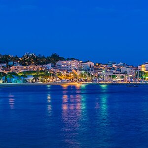 2013 10 Sainte Maxime Nachtfotos blaue Stunde